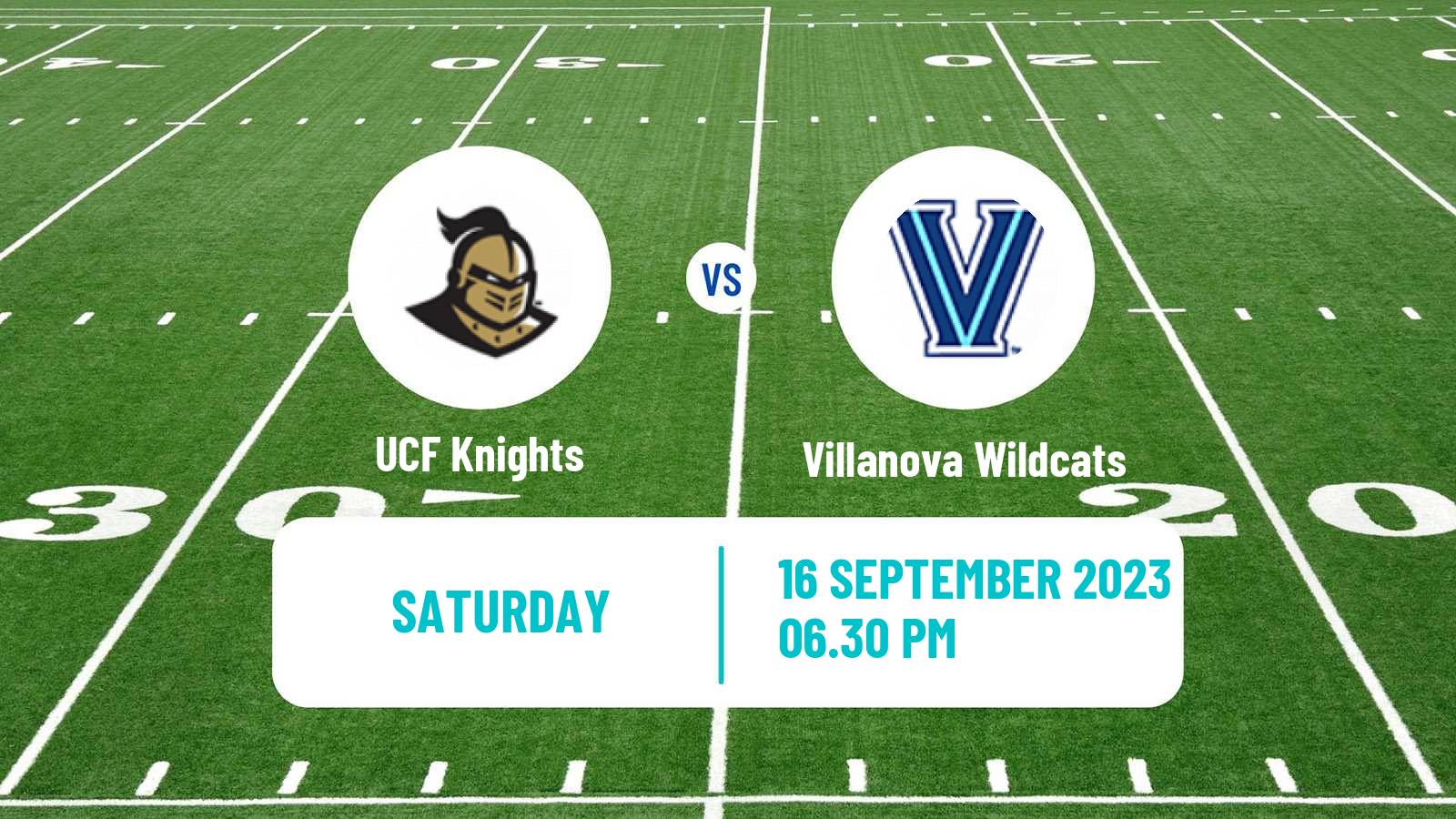 American football NCAA College Football UCF Knights - Villanova Wildcats