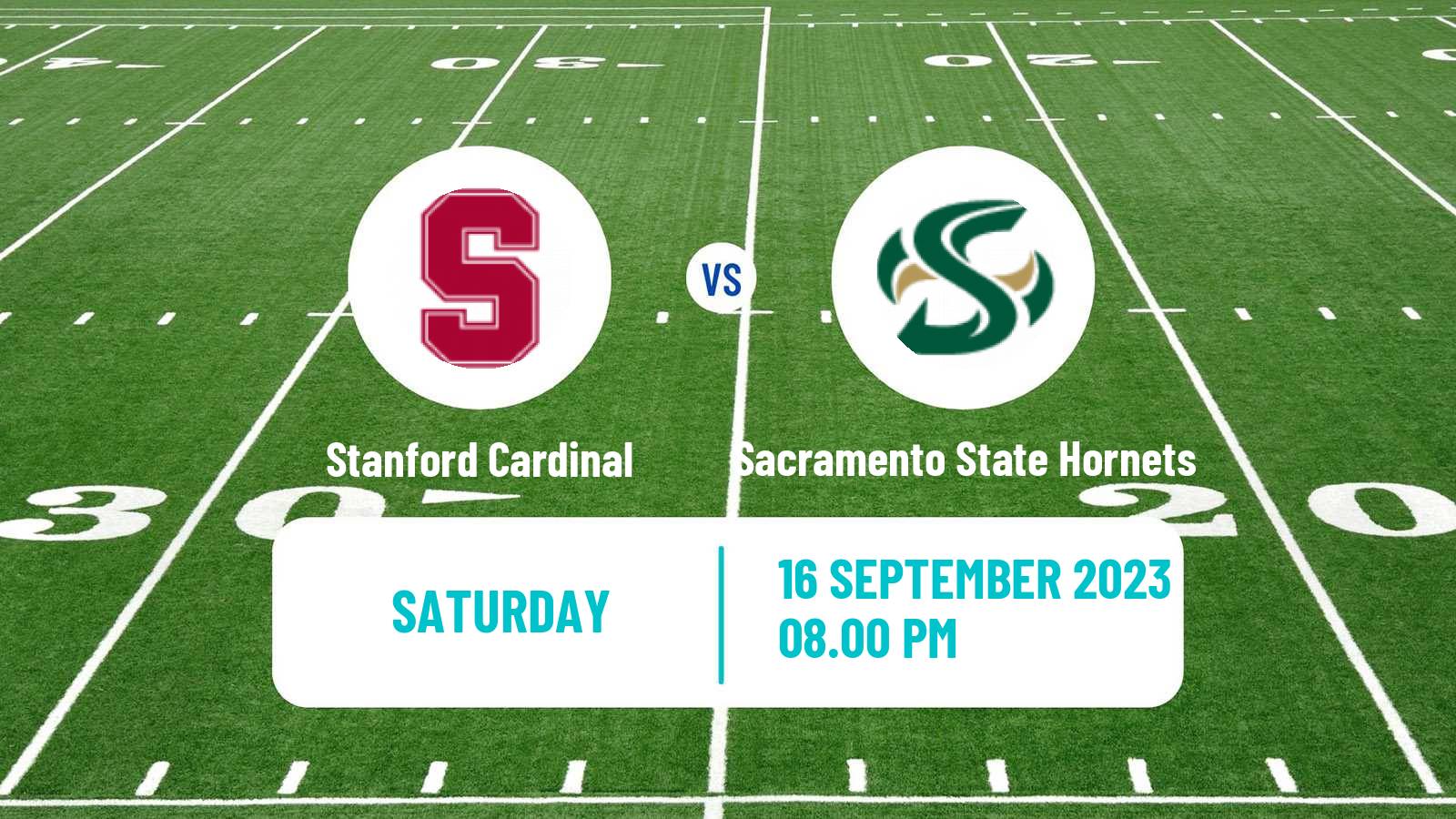 American football NCAA College Football Stanford Cardinal - Sacramento State Hornets