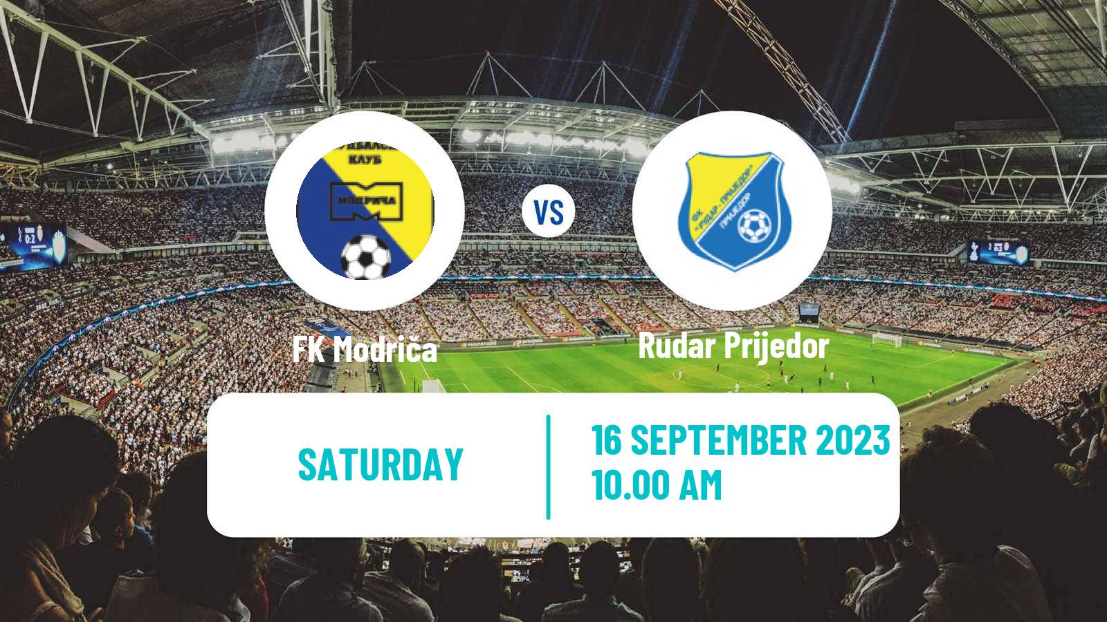 Soccer Bosnian Prva Liga RS Modriča - Rudar Prijedor