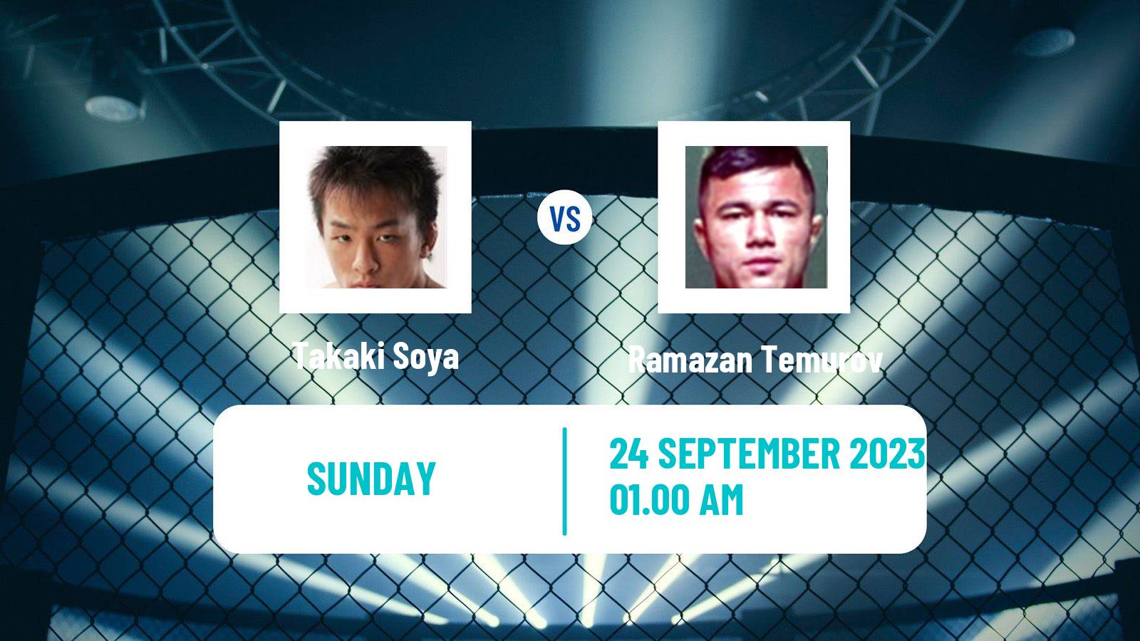 MMA Flyweight Rizin Men Takaki Soya - Ramazan Temurov