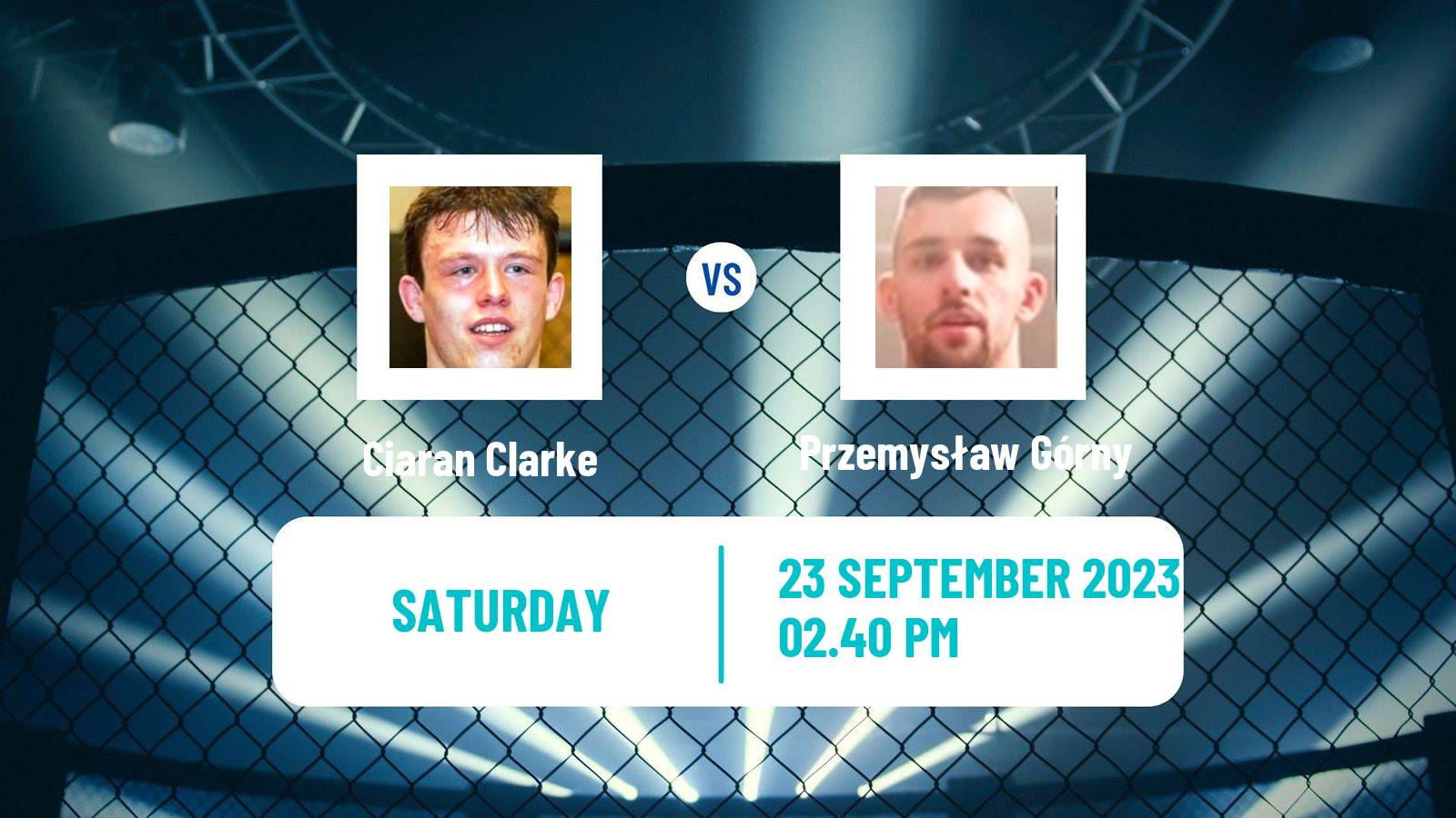 MMA Bantamweight Bellator Men Ciaran Clarke - Przemysław Górny