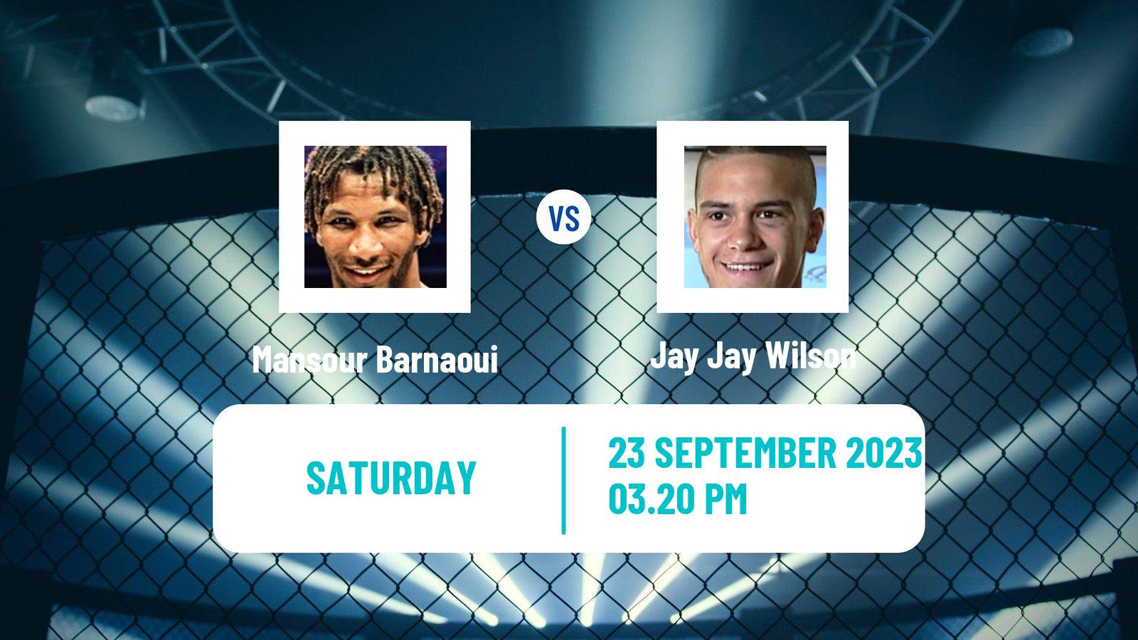 MMA Lightweight Bellator Men Mansour Barnaoui - Jay Jay Wilson