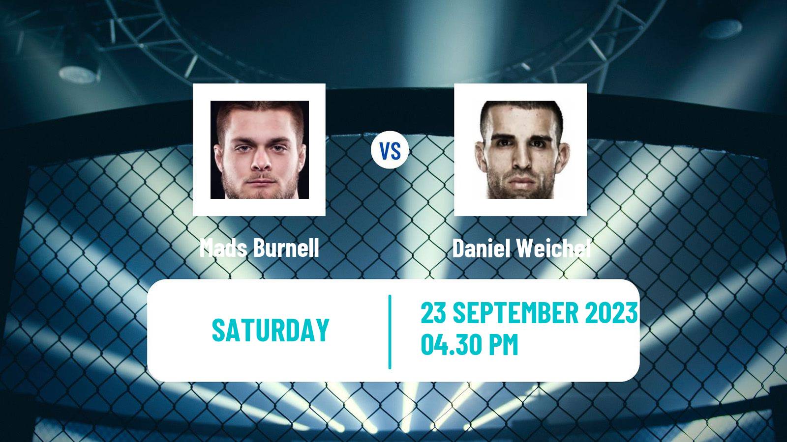 MMA Featherweight Bellator Men Mads Burnell - Daniel Weichel