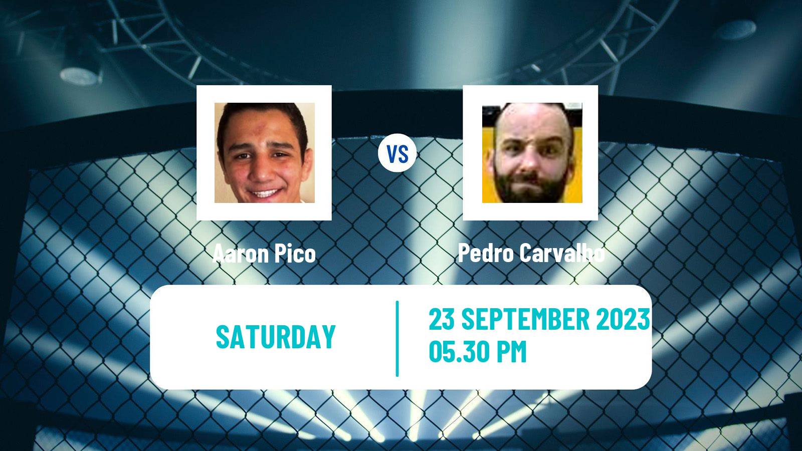 MMA Featherweight Bellator Men Aaron Pico - Pedro Carvalho