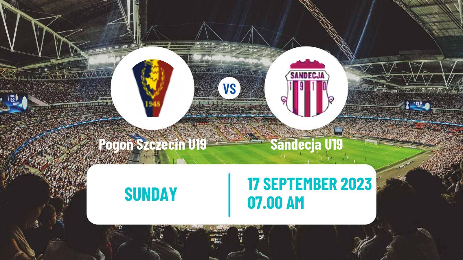 Soccer Polish Central Youth League Pogoń Szczecin U19 - Sandecja U19