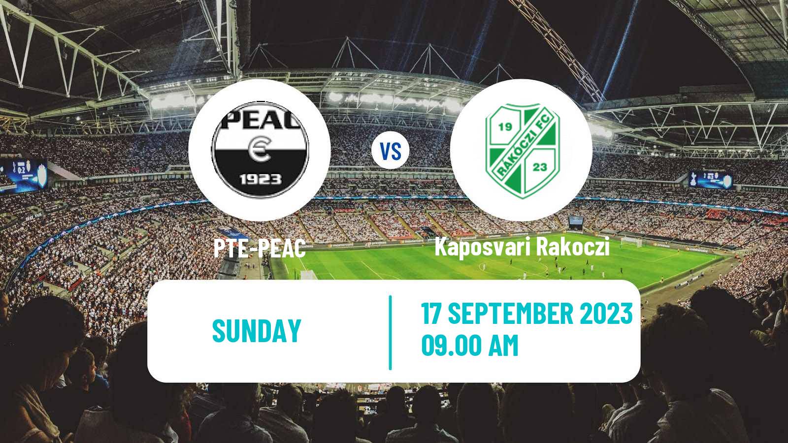 Soccer Hungarian Cup PTE-PEAC - Kaposvari Rakoczi