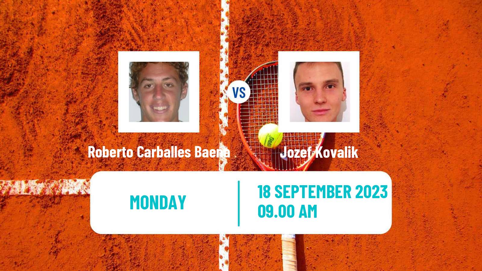 Tennis Bad Waltersdorf Challenger Men Roberto Carballes Baena - Jozef Kovalik