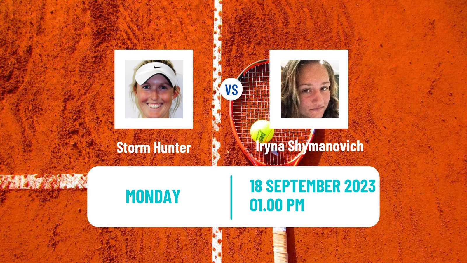 Tennis WTA Guadalajara Storm Hunter - Iryna Shymanovich