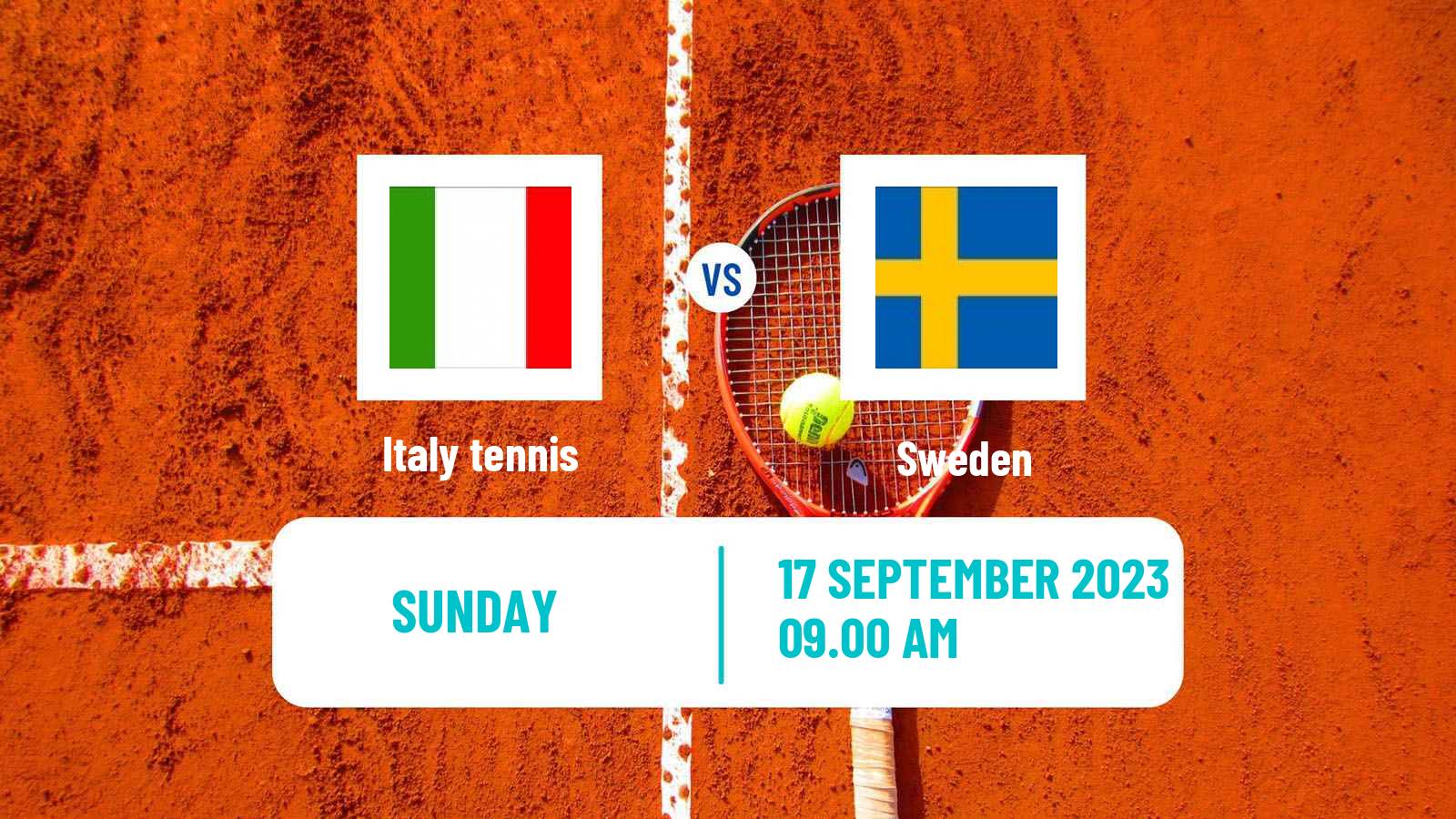 Tennis Davis Cup - World Group Teams Italy - Sweden
