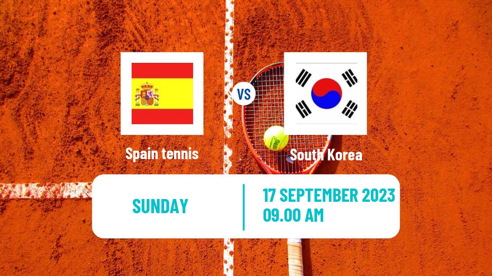 Tennis Davis Cup - World Group Teams Spain - South Korea
