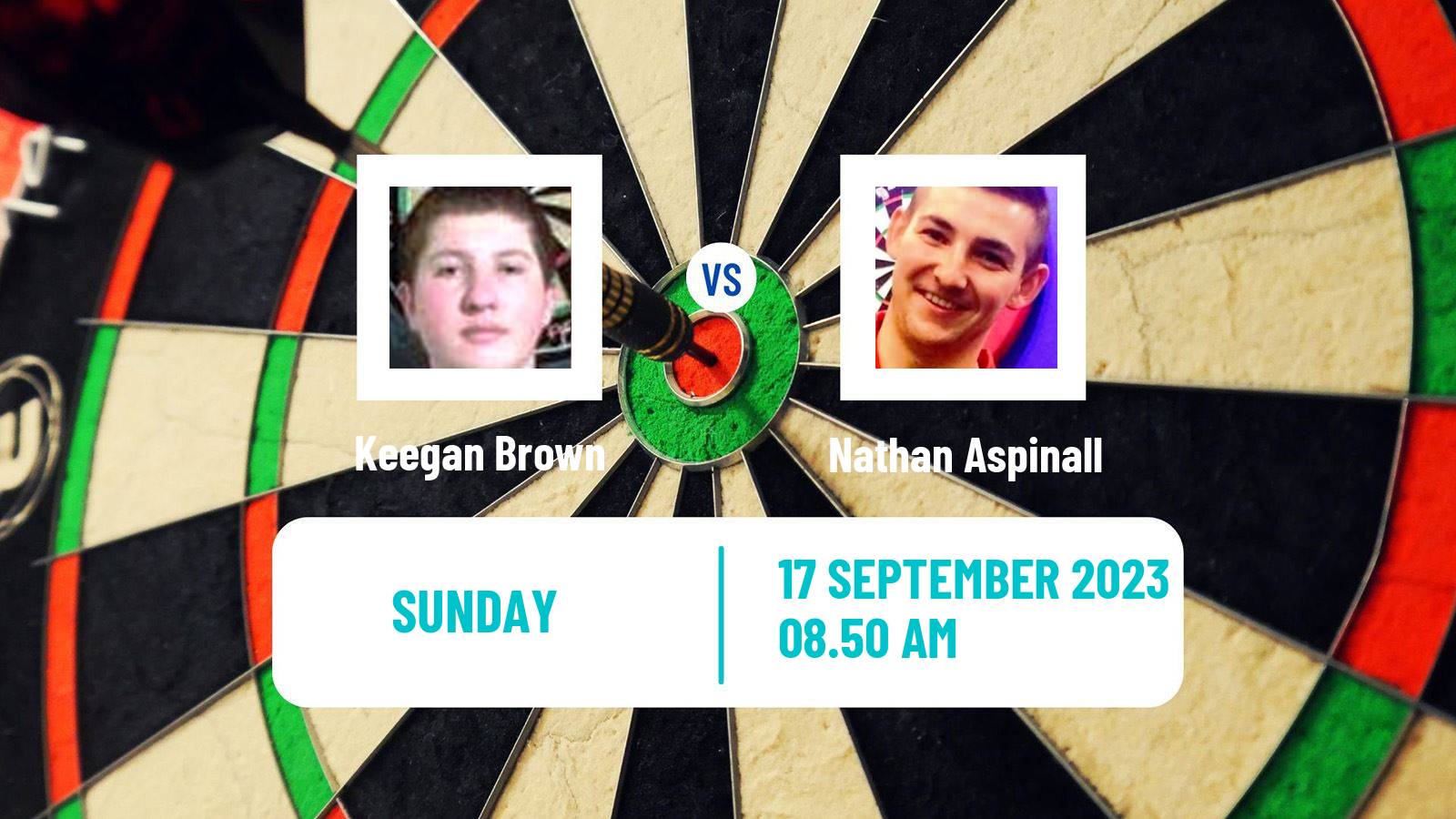 Darts World Series Finals Keegan Brown - Nathan Aspinall