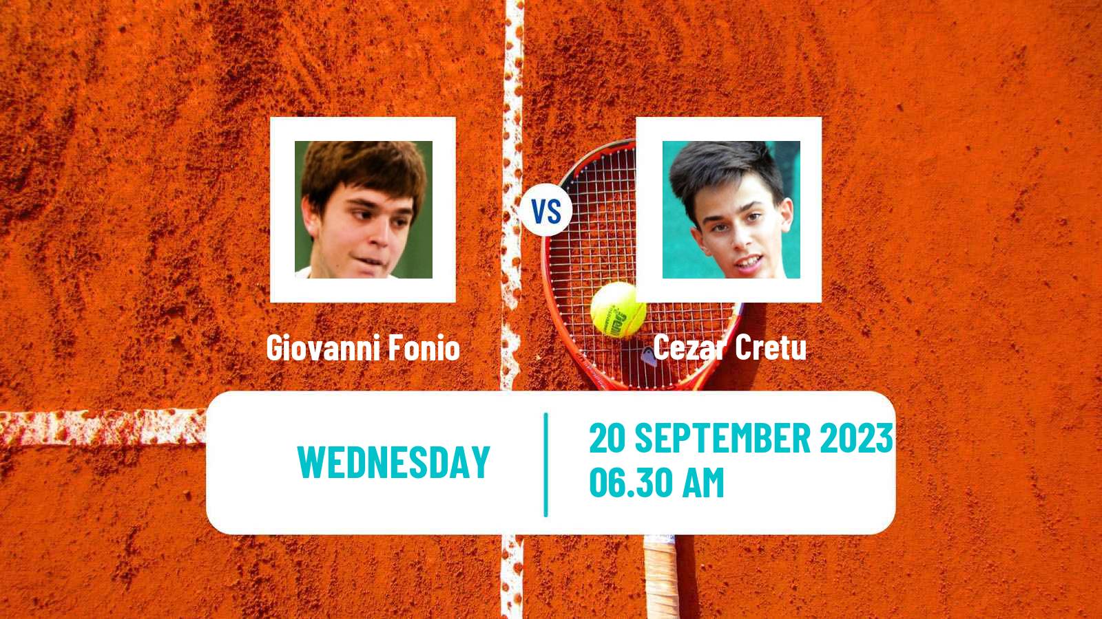 Tennis Sibiu Challenger Men Giovanni Fonio - Cezar Cretu