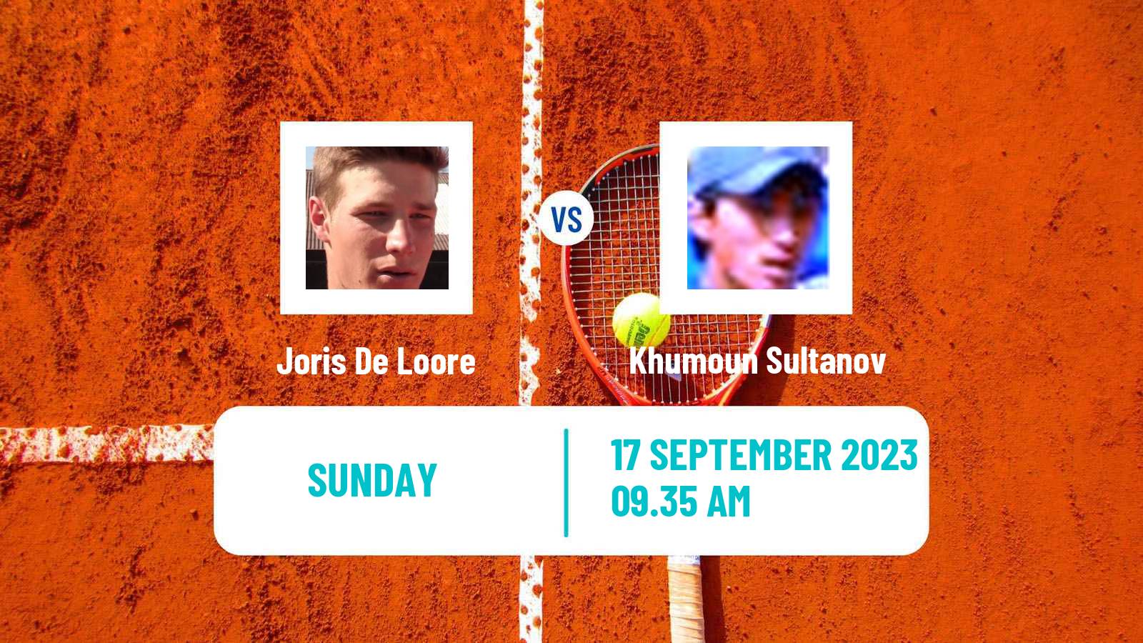 Tennis Davis Cup World Group I Joris De Loore - Khumoun Sultanov