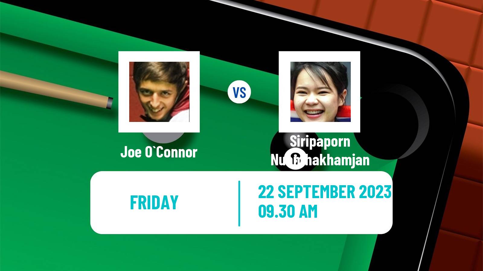 Snooker International Championship Joe O`Connor - Siripaporn Nuanthakhamjan