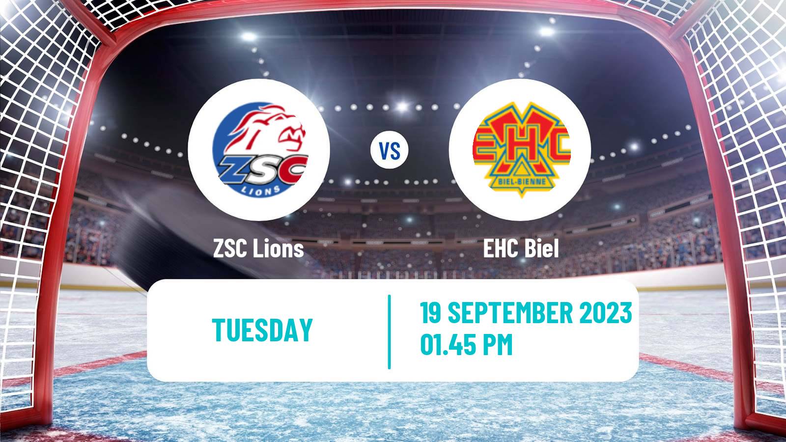 Hockey Swiss National League Hockey ZSC Lions - Biel