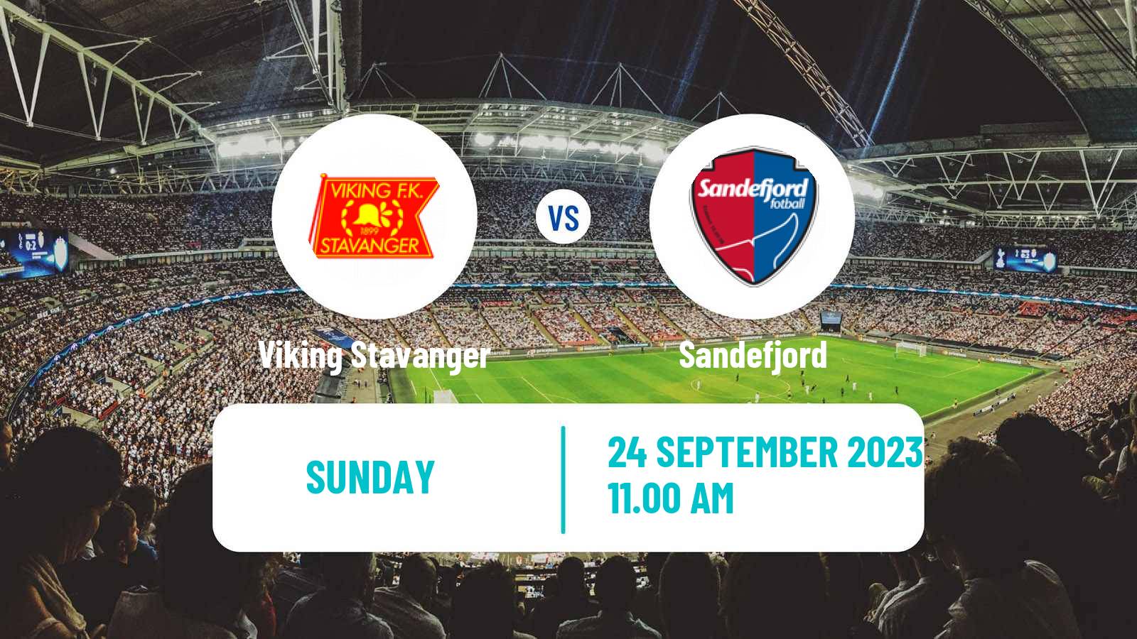 Soccer Norwegian Eliteserien Viking Stavanger - Sandefjord