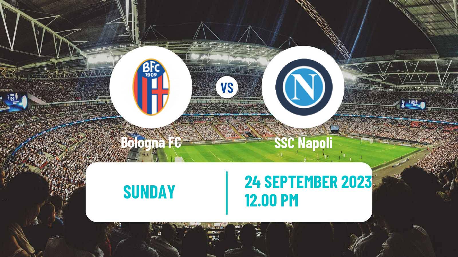 Soccer Italian Serie A Bologna - Napoli