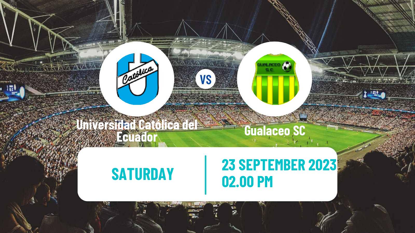 Soccer Ecuadorian Liga Pro Universidad Católica del Ecuador - Gualaceo