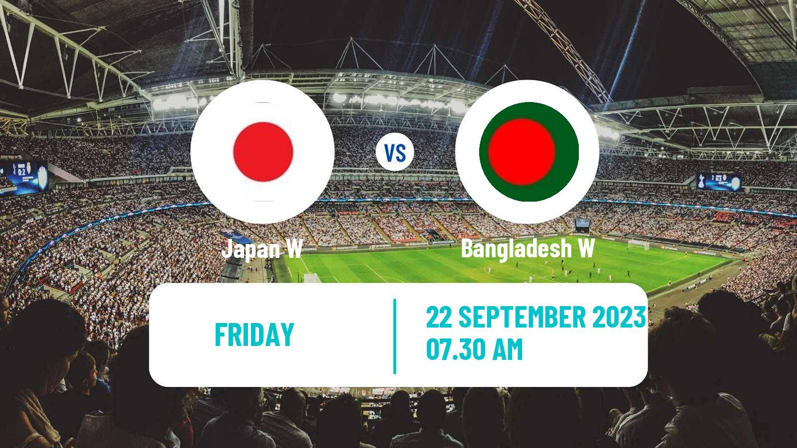 Soccer Asian Games Football Women Japan W - Bangladesh W
