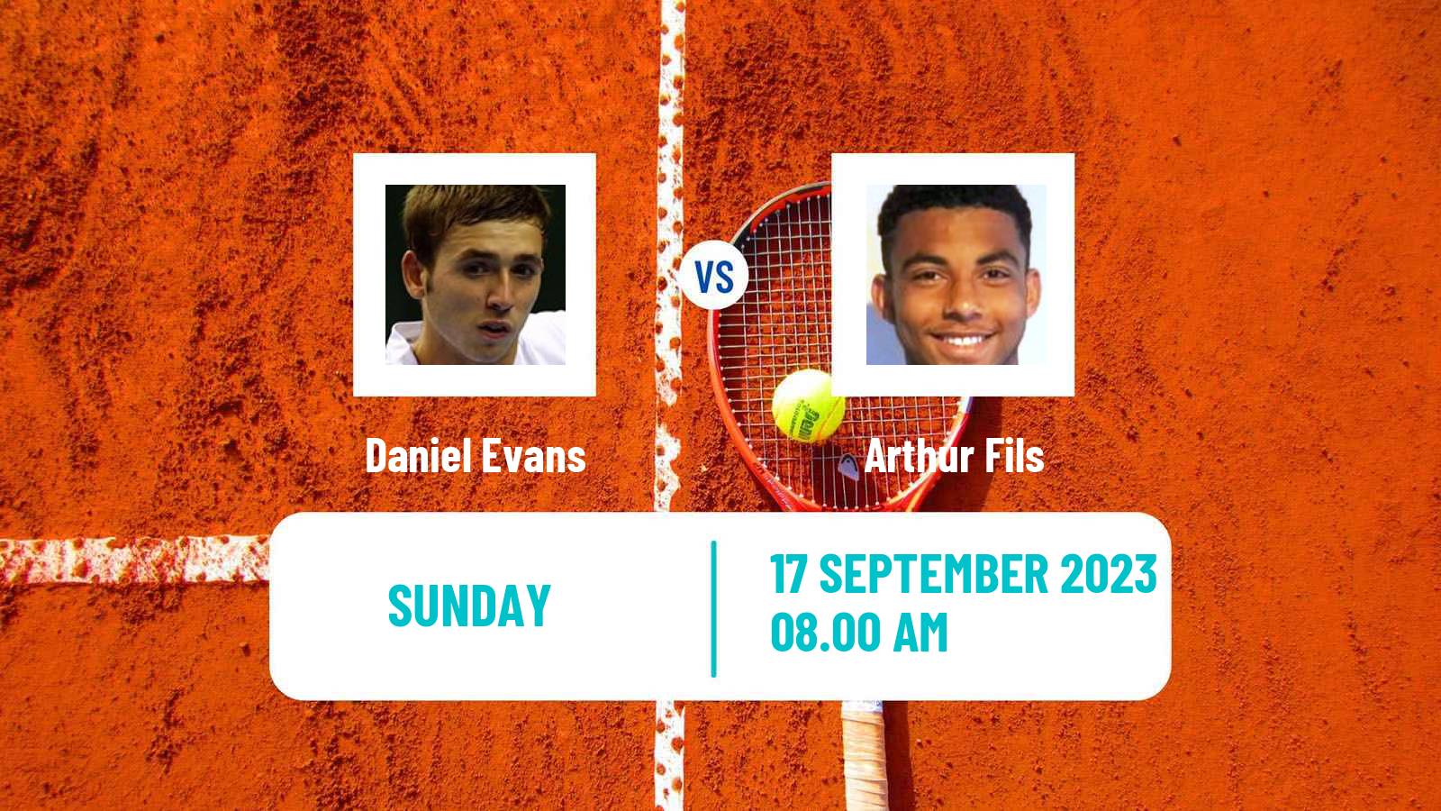 Tennis Davis Cup World Group Daniel Evans - Arthur Fils