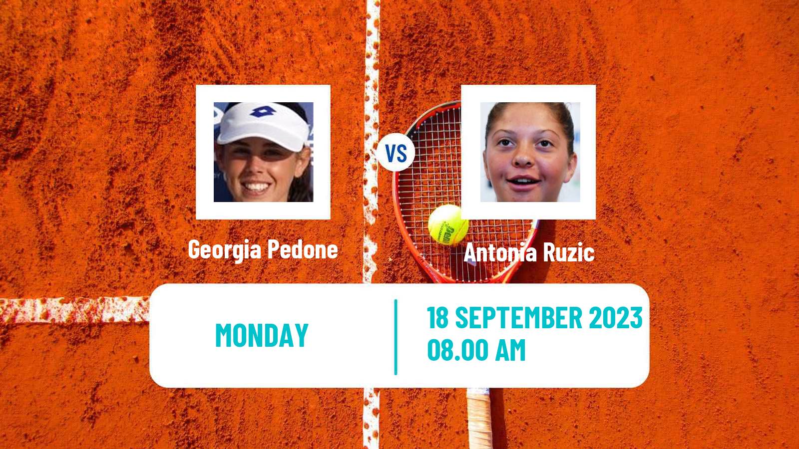 Tennis Parma Challenger Women Georgia Pedone - Antonia Ruzic