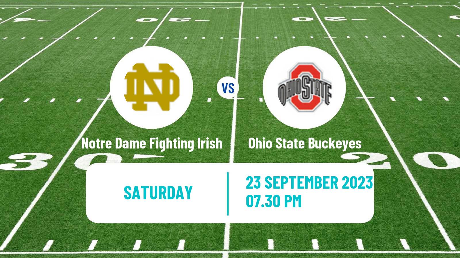 American football NCAA College Football Notre Dame Fighting Irish - Ohio State Buckeyes