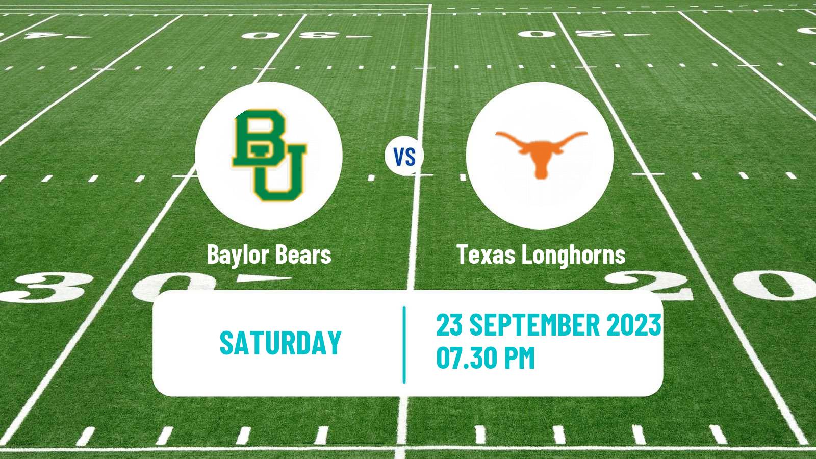 American football NCAA College Football Baylor Bears - Texas Longhorns