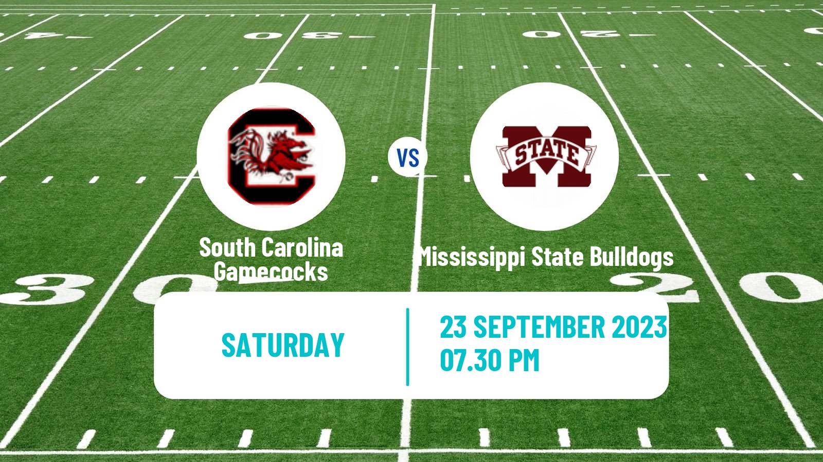 American football NCAA College Football South Carolina Gamecocks - Mississippi State Bulldogs
