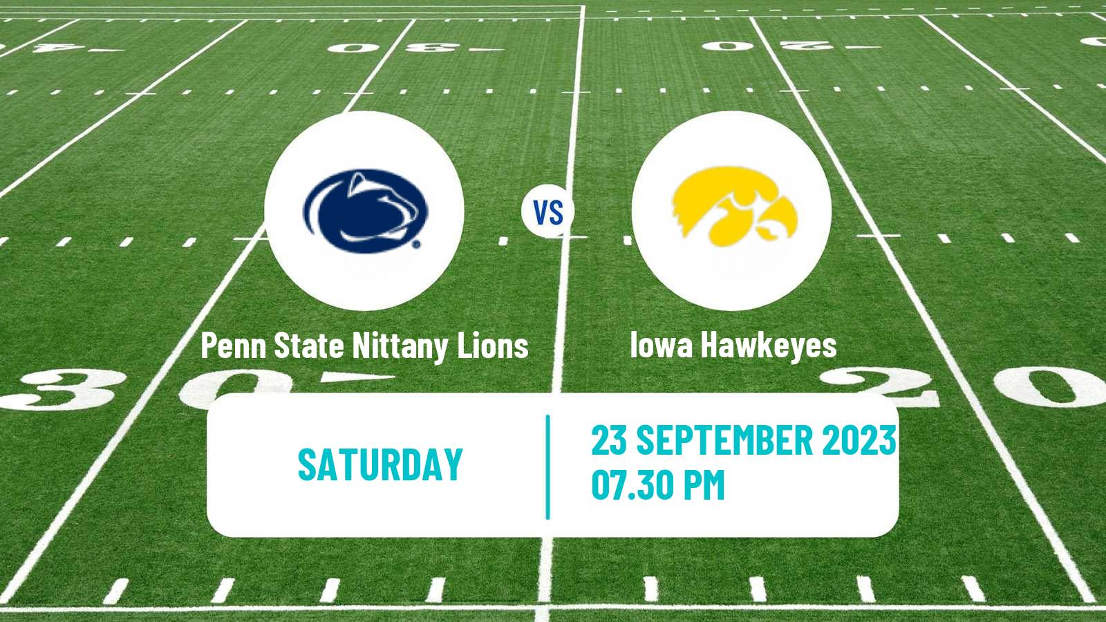 American football NCAA College Football Penn State Nittany Lions - Iowa Hawkeyes