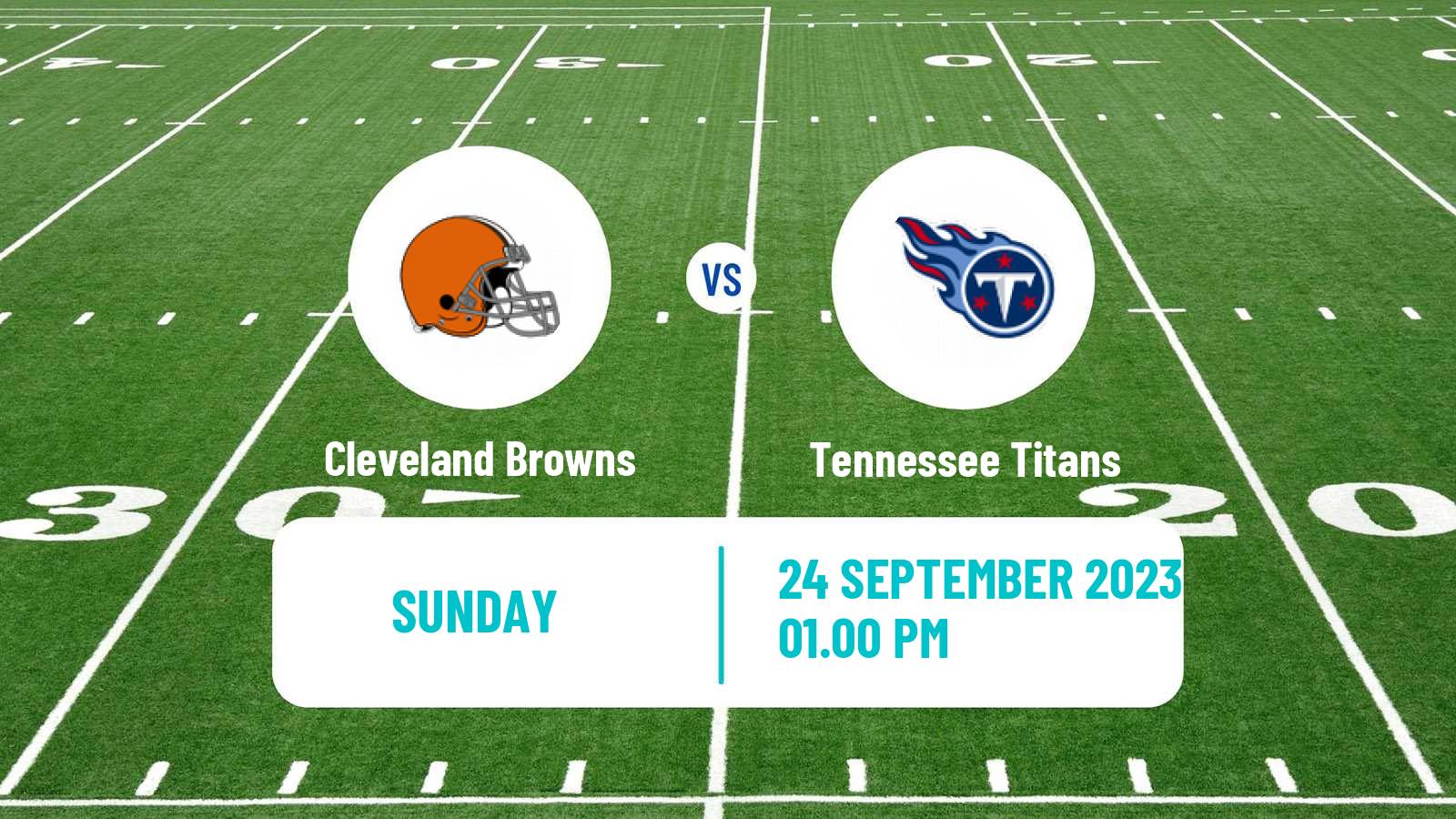 American football NFL Cleveland Browns - Tennessee Titans