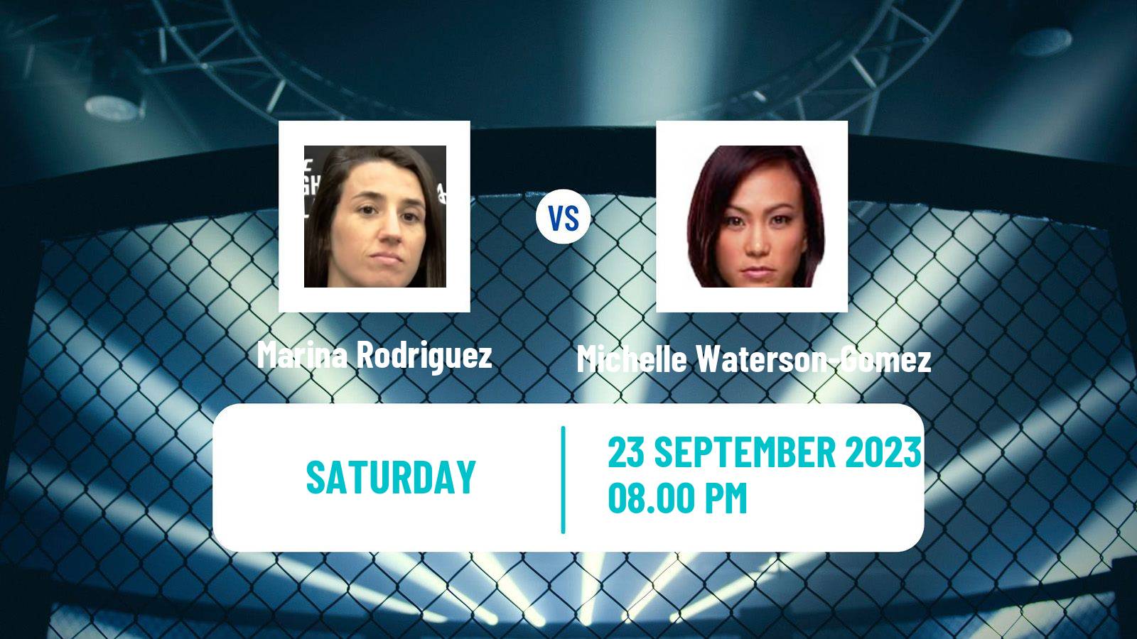 MMA Strawweight UFC Women Marina Rodriguez - Michelle Waterson-Gomez