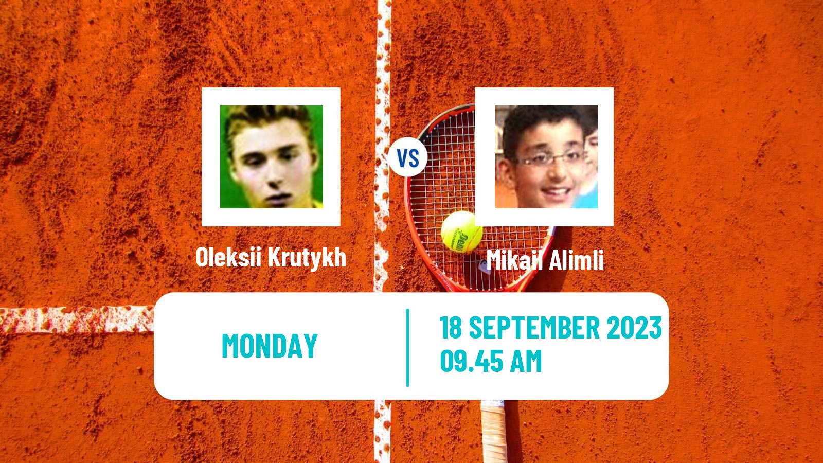 Tennis St Tropez Challenger Men Oleksii Krutykh - Mikail Alimli