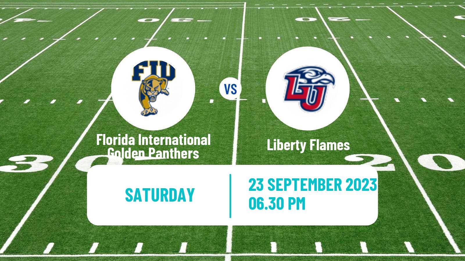 American football NCAA College Football Florida International Golden Panthers - Liberty Flames