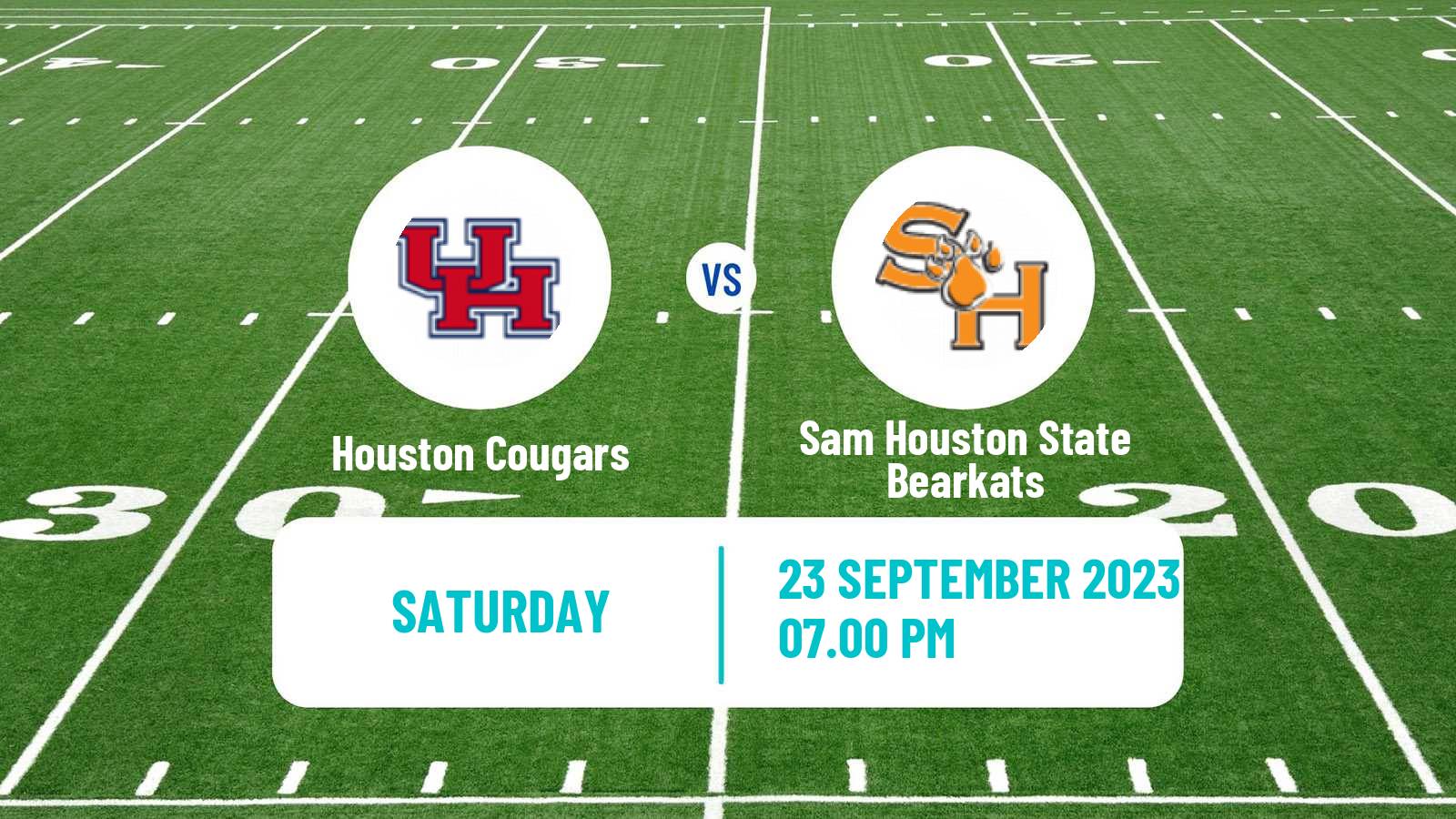 American football NCAA College Football Houston Cougars - Sam Houston State Bearkats