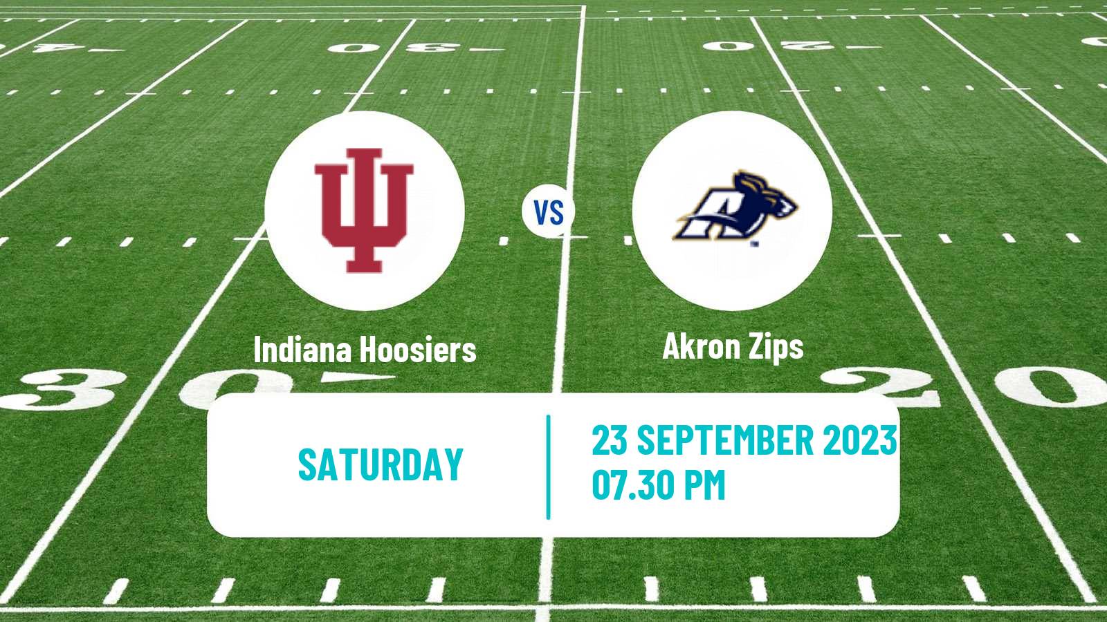 American football NCAA College Football Indiana Hoosiers - Akron Zips