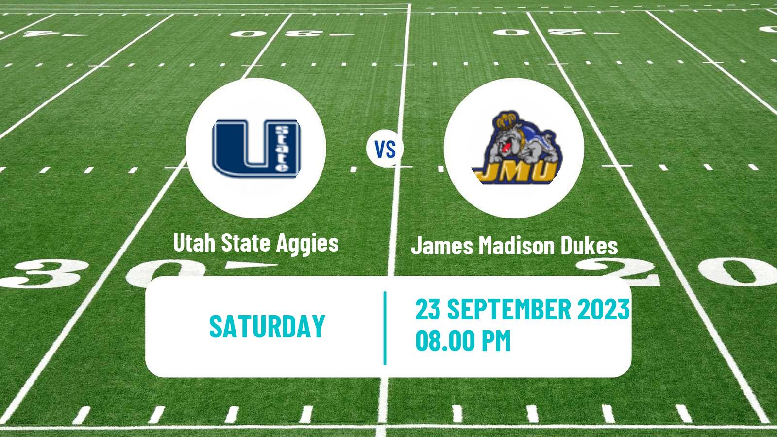 American football NCAA College Football Utah State Aggies - James Madison Dukes