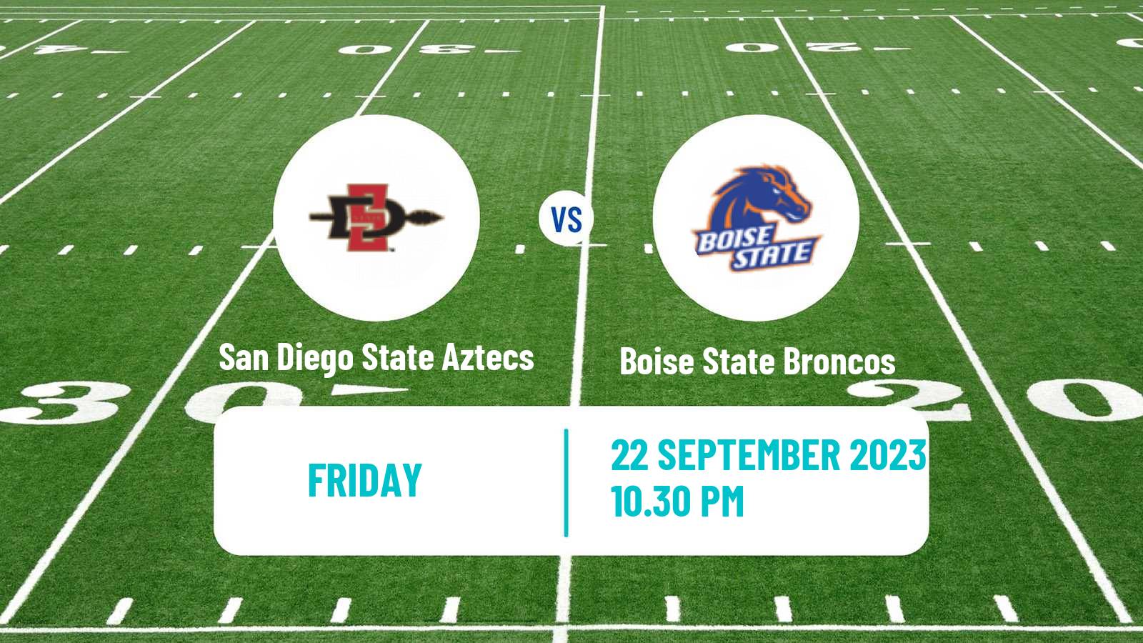 American football NCAA College Football San Diego State Aztecs - Boise State Broncos