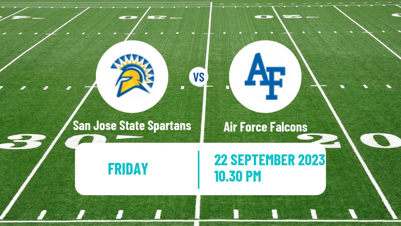 American football NCAA College Football San Jose State Spartans - Air Force Falcons