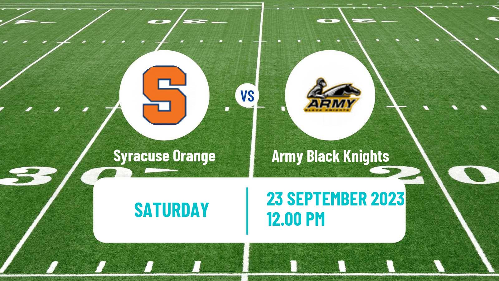 American football NCAA College Football Syracuse Orange - Army Black Knights