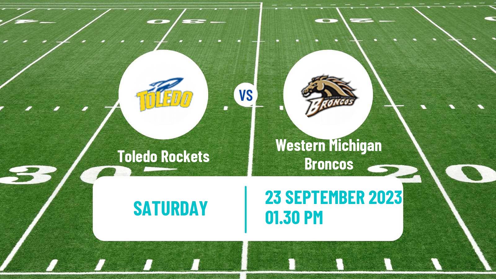 American football NCAA College Football Toledo Rockets - Western Michigan Broncos