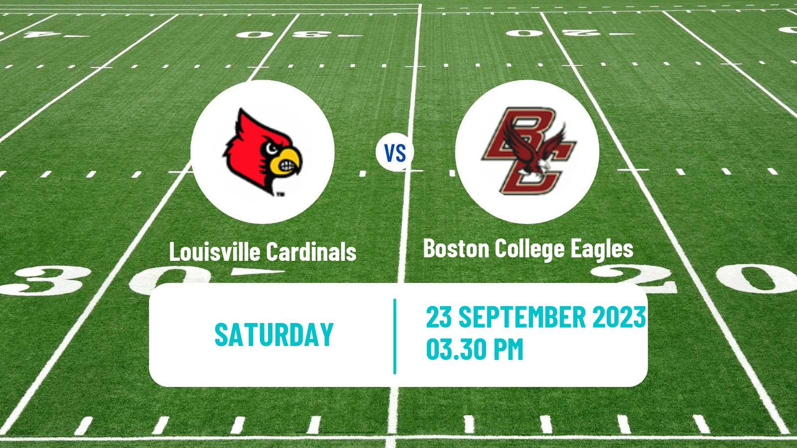 American football NCAA College Football Louisville Cardinals - Boston College Eagles