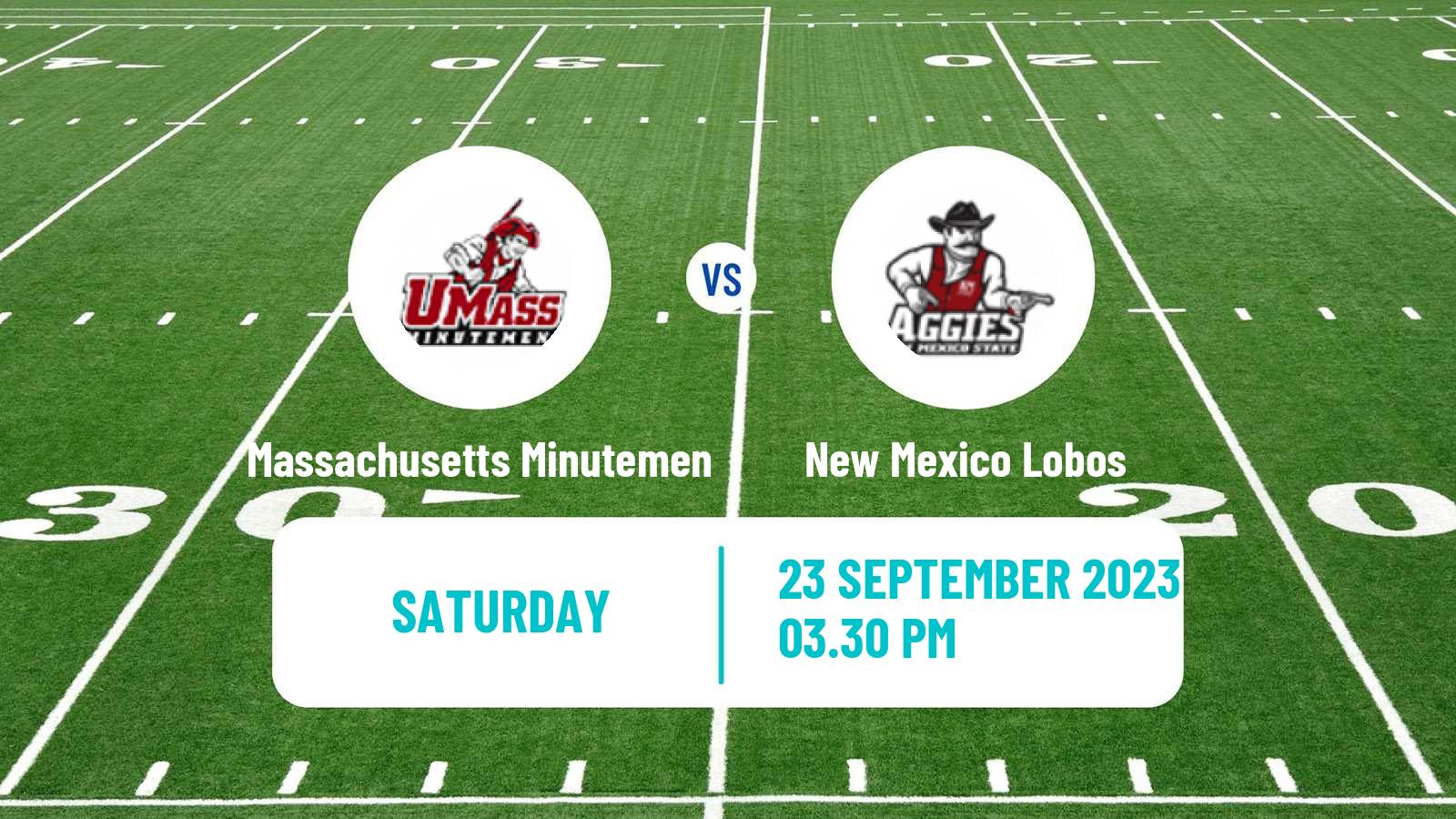 American football NCAA College Football Massachusetts Minutemen - New Mexico Lobos