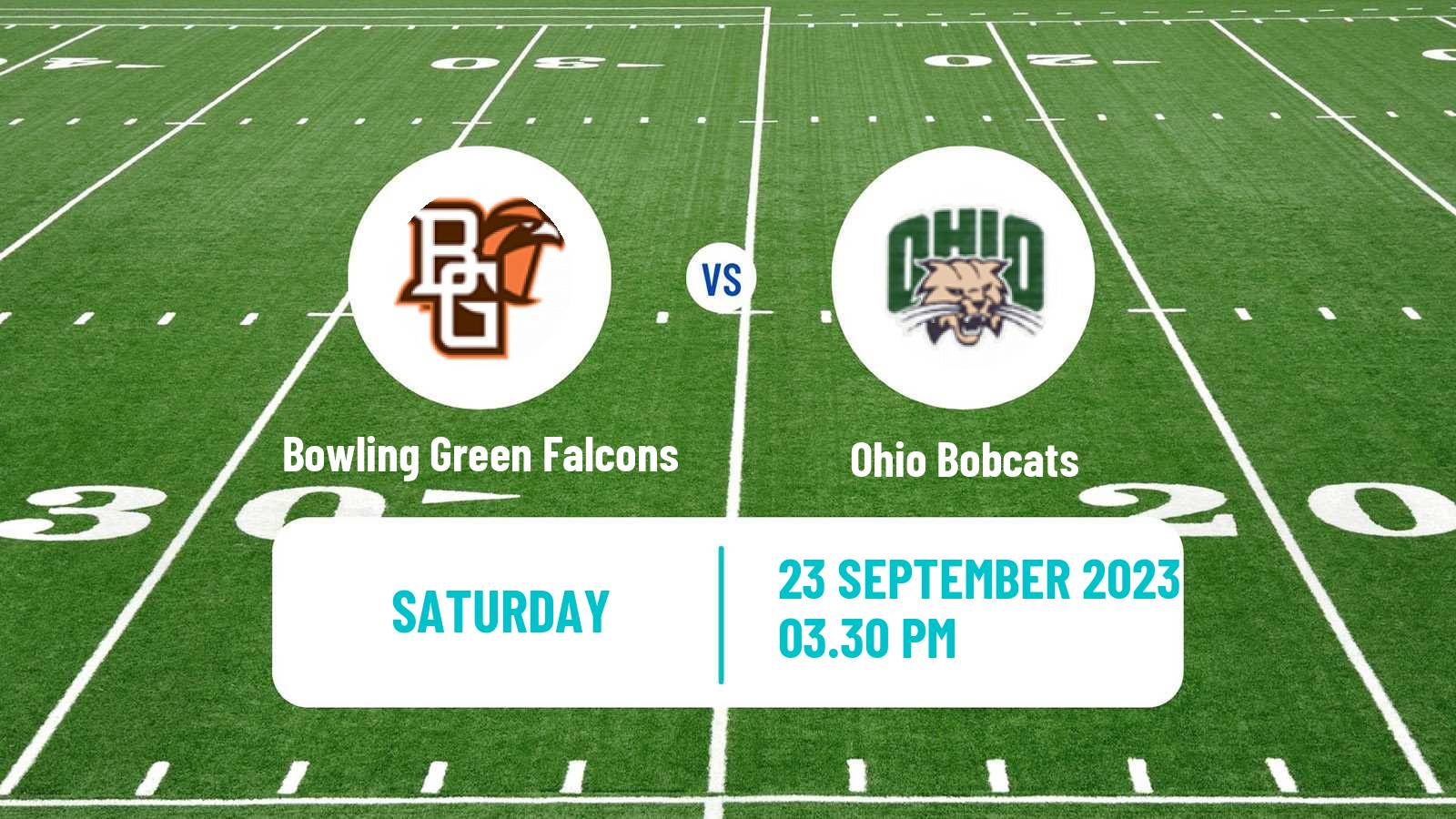 American football NCAA College Football Bowling Green Falcons - Ohio Bobcats