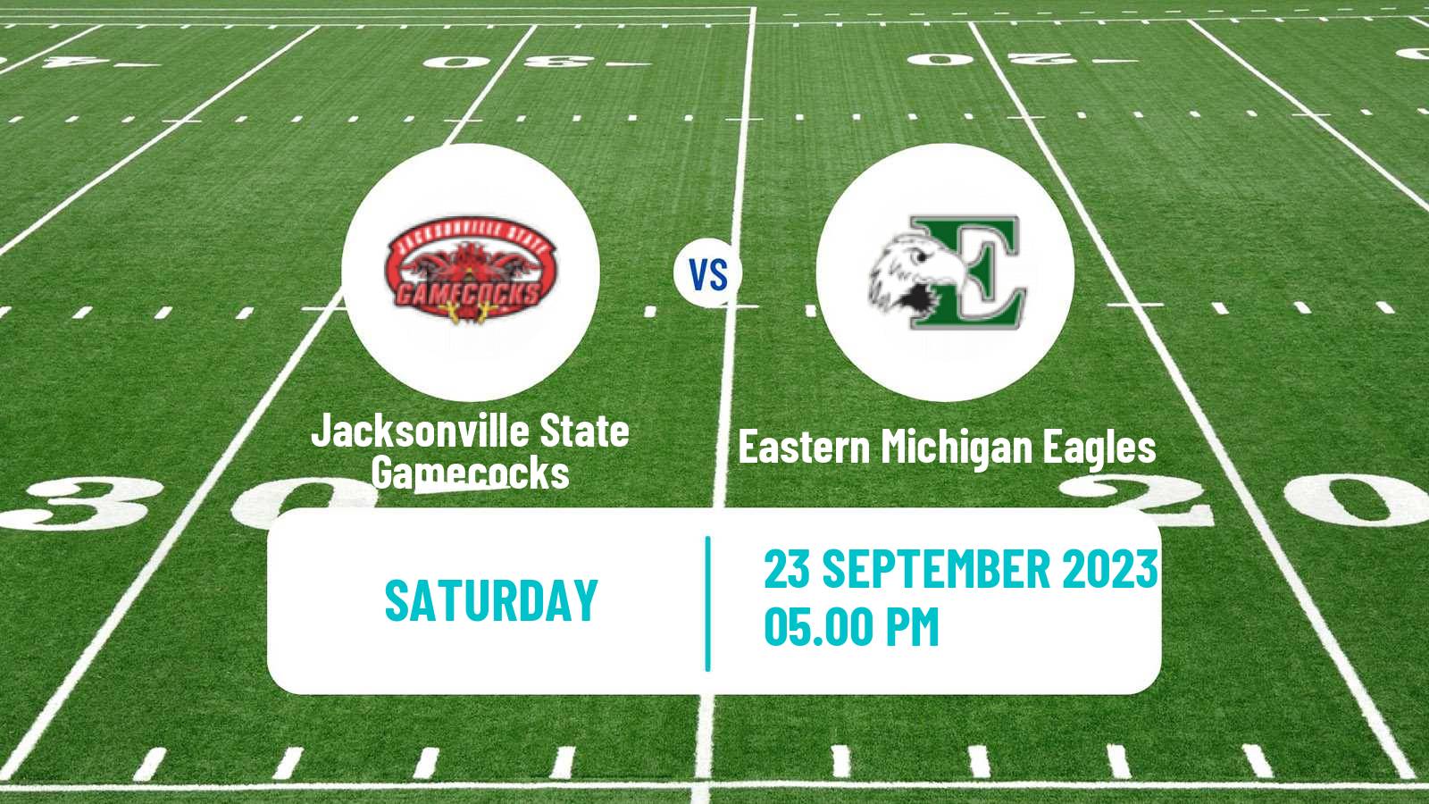 American football NCAA College Football Jacksonville State Gamecocks - Eastern Michigan Eagles