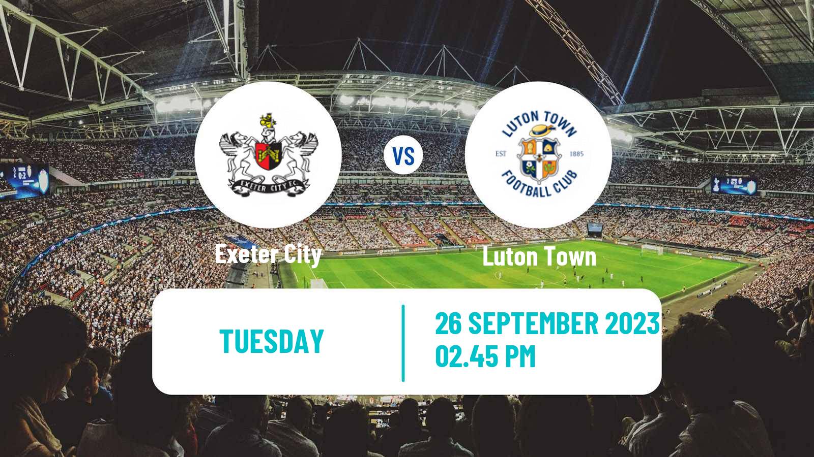 Soccer English League Cup Exeter City - Luton Town