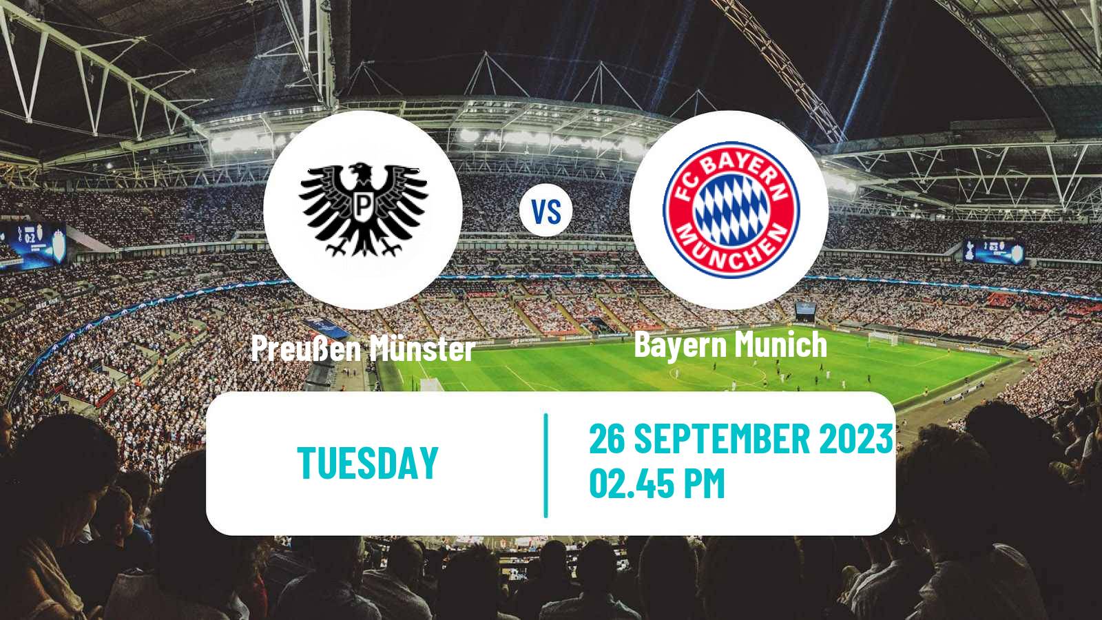 Soccer German DFB Pokal Preußen Münster - Bayern Munich