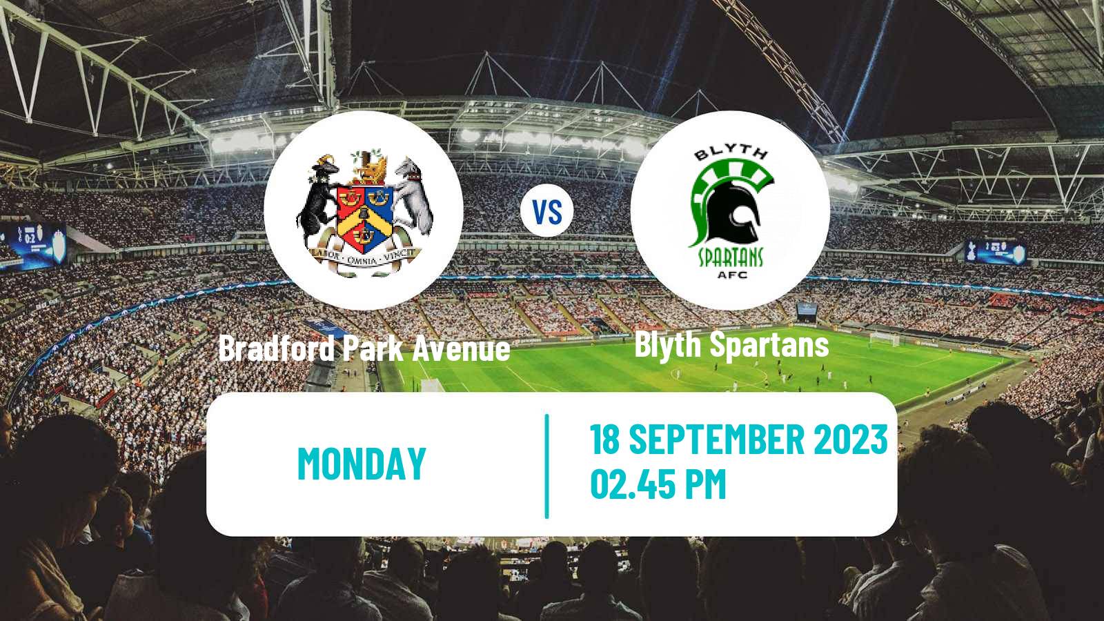 Soccer English FA Cup Bradford Park Avenue - Blyth Spartans