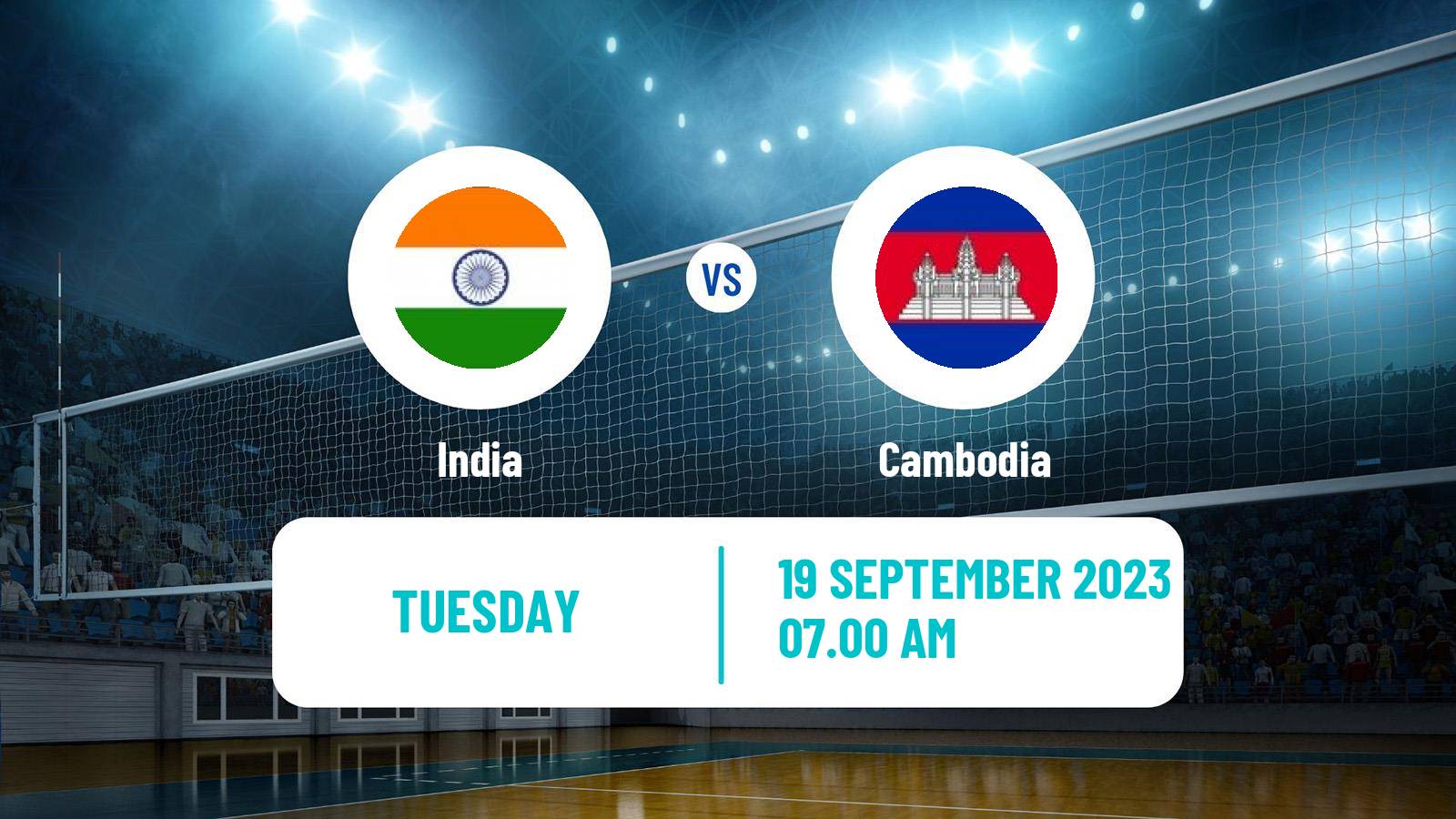 Volleyball Asian Games Volleyball India - Cambodia