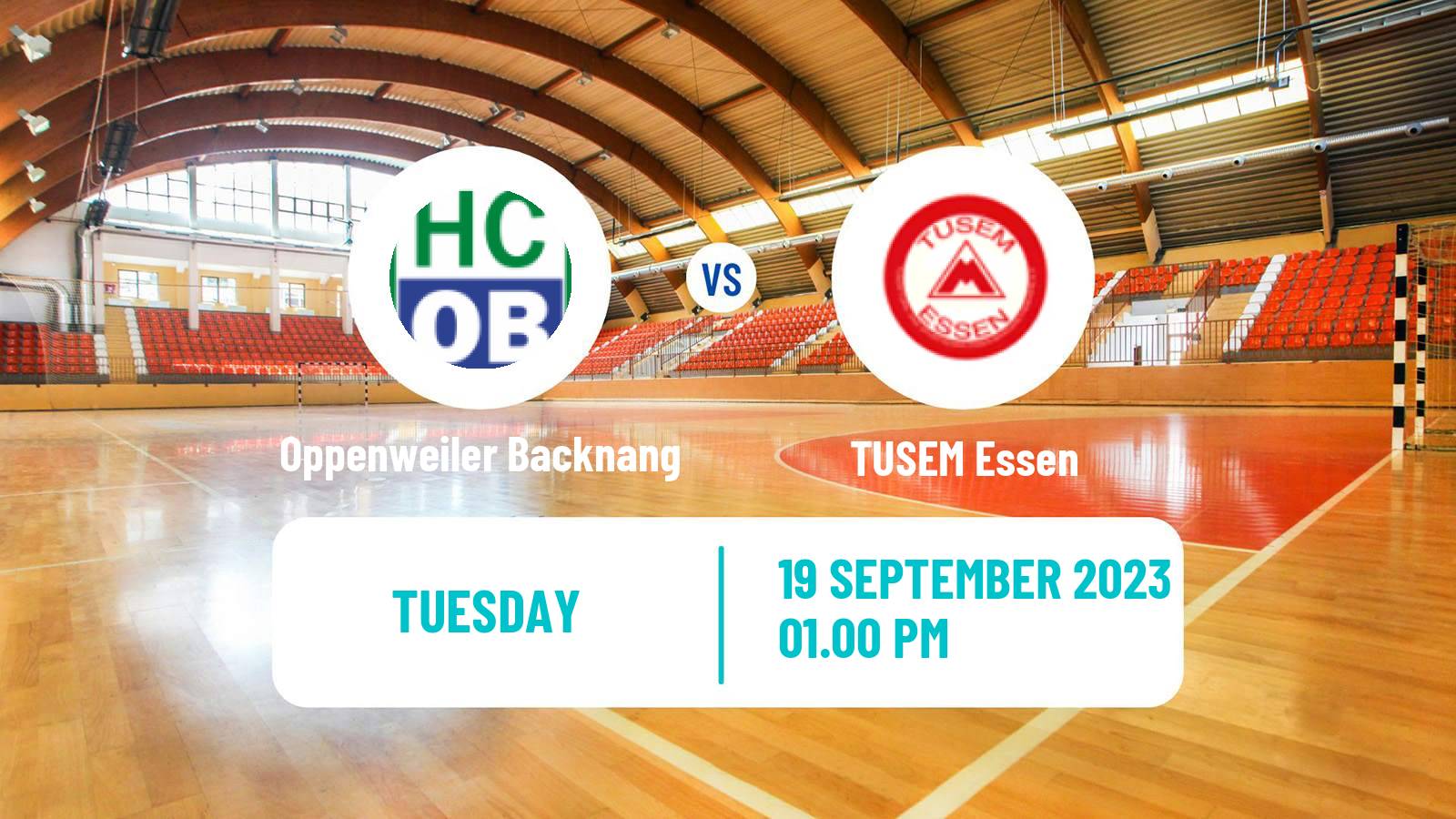 Handball German DHB Pokal Oppenweiler Backnang - TUSEM Essen