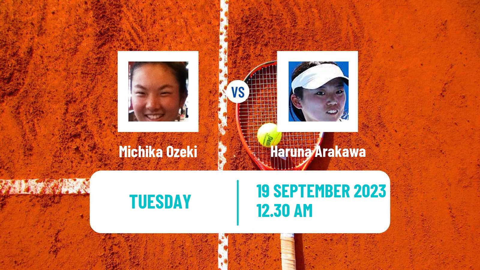 Tennis ITF W25 Perth 3 Women 2023 Michika Ozeki - Haruna Arakawa
